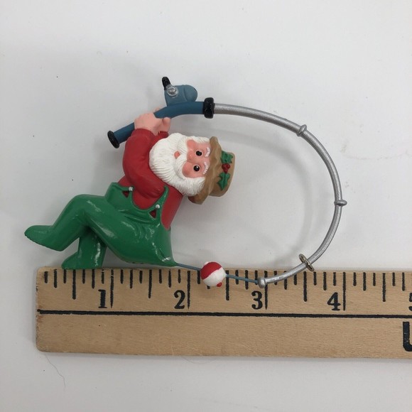 Hallmark Keepsake Christmas Ornament Hooked on Santa Fishing Artists Favorites - Picture 6 of 12